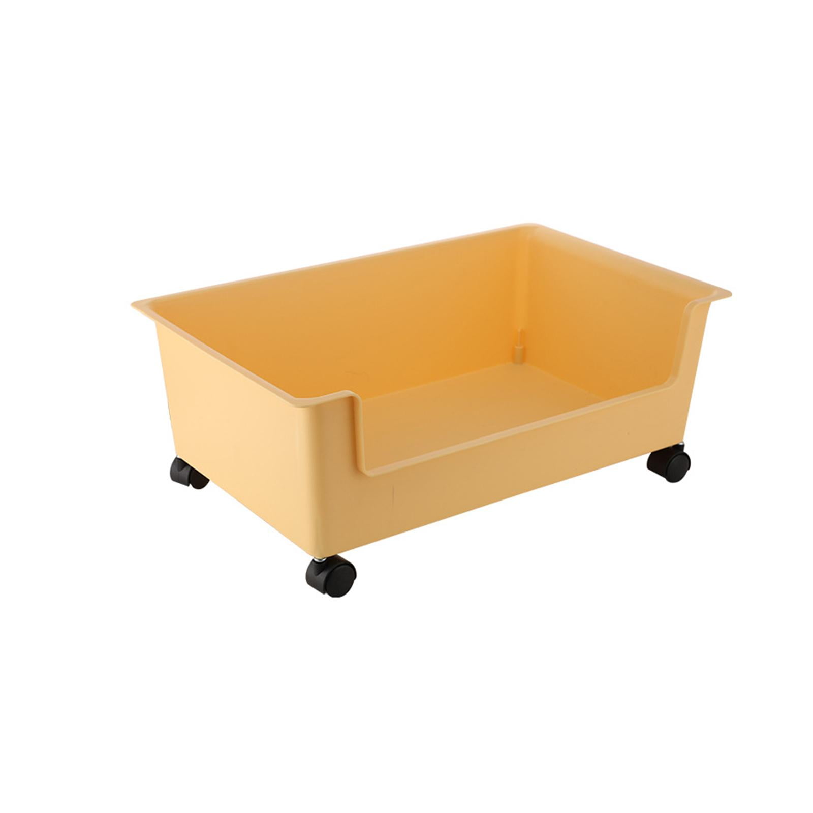 Clothes Storage Organizer, Large Toy Storage Bin, with Wheels Moving