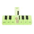 thumbnail image 2 of Unique Bargains 1 Pc Pill Case 7 Grid Piano Keys Pill Box Clear Green, 2 of 6