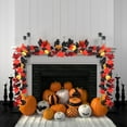 thumbnail image 5 of 5.7 ft Wedding Fireplace Mantel Wall Hanging Maple-Leaf Garlands Artificial Fall Vine Garland for Halloween Thanksgiving Christmas Decor, 5 of 8