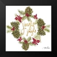 thumbnail image 2 of Ritter, Gina 12x12 Black Modern Framed Museum Art Print Titled - Pine Cone Christmas Wreath III, 2 of 5