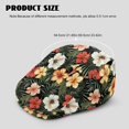 thumbnail image 4 of Chririnla Adjustable Newsboy Hat, Tropical Floral Print Polyester All-Weather Wrinkle-Resistant Forward Newsboy Hat for Driving Outdoor Summer, 4 of 4