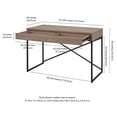 thumbnail image 5 of Evelyn&Zoe Modern/Contemporary 47" Wide Antiqued Gray Oak Home Office, 5 of 7