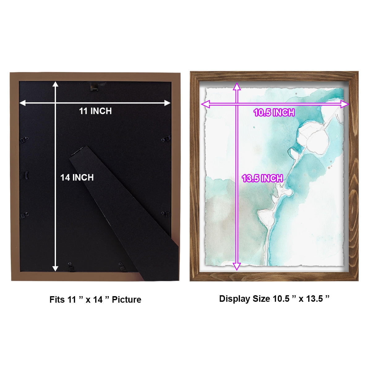 Ginkgo on Dusty Teal VII - Framed Print w/glass - Walnut
