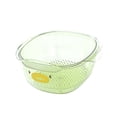 thumbnail image 3 of Colador de cocina, cuenco resistente y multifuncional para limpiar frutas y alimentos. verde grande, 3 of 9