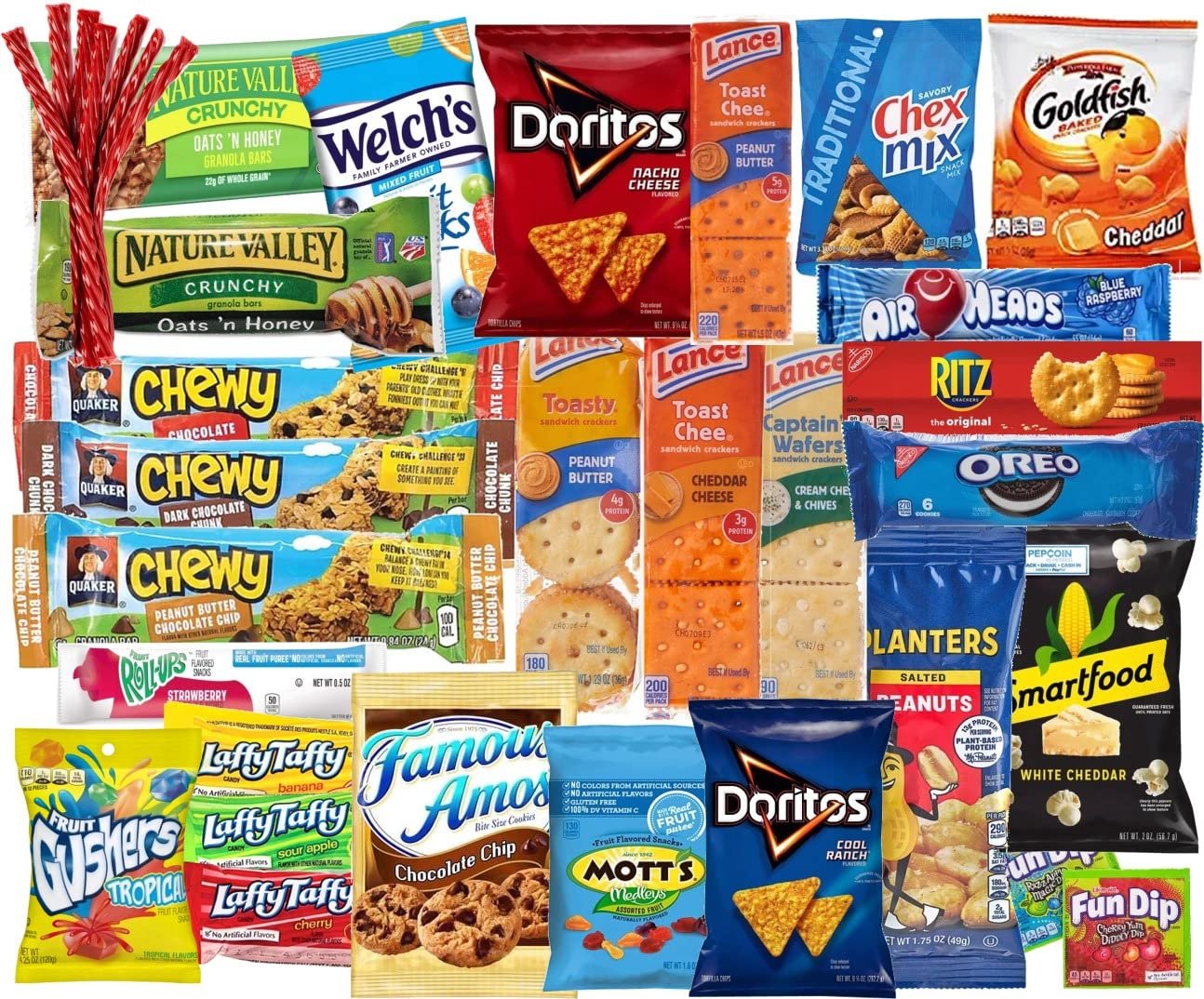 Snack Box Care Package Variety Pack Mix 30 Count Cookies Chips Candy Snacks Box for Office, Holiday, Christmas, Meetings Schools Friends & Family Military College Women Men Adult Kids Snack...