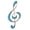 Blue, variant on Abalone Shell Rhinestone Music Note Brooch Pin Pendant Simple Accessories Gifts for Party Wedding