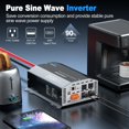 thumbnail image 3 of Inversor ZETAWALE de onda sinusoidal pura 2500W 48V 110V con 4 tomas, 3 of 8