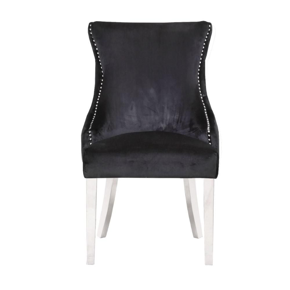 STONEFORT CHAIR – STEEL in Black SET OF 6