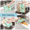 thumbnail image 2 of Bee and Flowers Pattern Dish Towels 6 Pack Kitchen Cleaning Dish Cloths Absorbent Reuseable Cleaning Cloths 11'' x 11'', 2 of 9