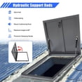 thumbnail image 6 of Reykilor 29.5*29.5in Roof Hatch, Aluminum Alloy Roof Access Hatch, Roof Security Door with Door Latch for Maintenance Roof, Emergency Access, Cellar, 6 of 7