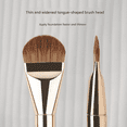 thumbnail image 2 of Gold Tongue Flat Head Foundation Brush Ultra Thin Seamless Makeup Tool Travel Friendly Daily Use Christmas Halloween Gifts for Women, 2 of 5