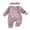 Purple, variant on RUINIXCW Preemie/Newborn/Baby Girl Outfits Letter Embroidery Crew Neck Long Sleeve Romper and Bow Headband 2 Pcs Set for Fall
