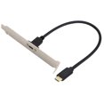 thumbnail image 4 of Cable adaptador USB tipo C 3.1 para montaje en panel AAOTOKK de 0,3 m, negro, 4 of 9