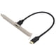 thumbnail image 4 of Cable adaptador USB tipo C 3.1 para montaje en panel AAOTOKK de 0,3 m, negro, 4 of 9