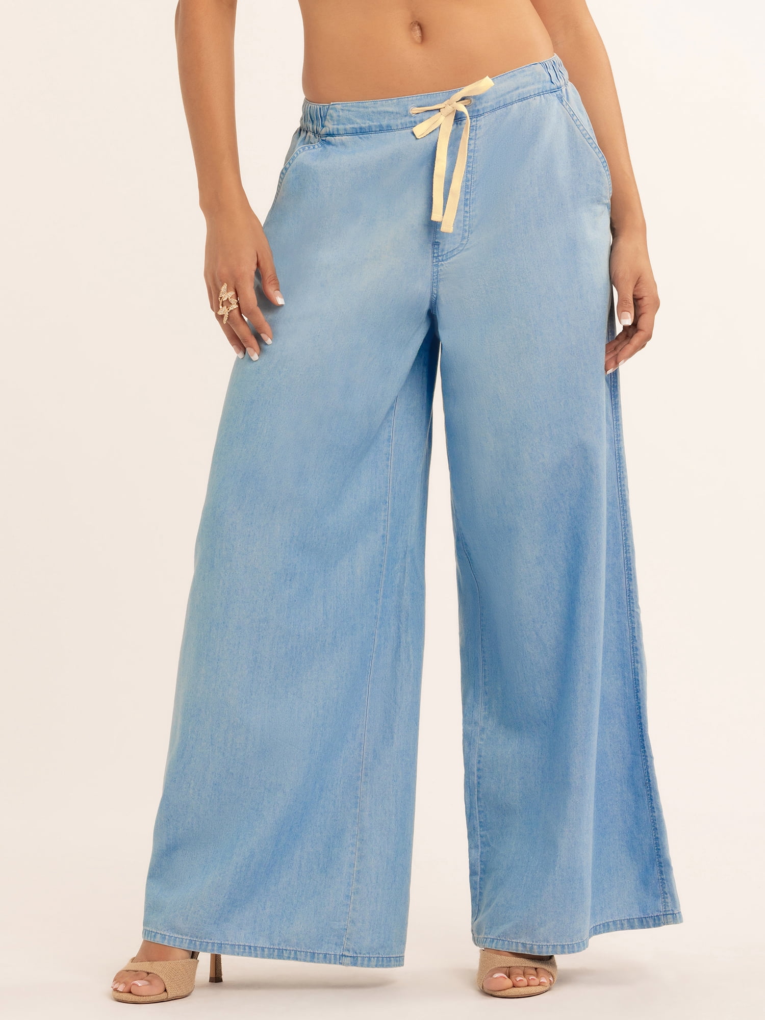Jessica Simpson Women's Nara Pull On Wide Leg Pant, Sizes XS-XL