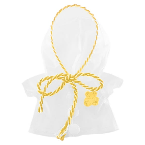 RUIG Mini Doll Raincoat for 17cm Collectible Dolls - Waterproof Hooded Cape Outfit, Fashion Accessory for Blythe, Obitsu, Pullip Doll Display