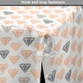 thumbnail image 4 of Abstract Dog Crate Cover, Continuous Simple Pastel Crystal Diamond Shapes with Geometric Details Print, Easy to Use Pet Kennel Cover for Dogs, 35" x 23" x 27", Peach and Grey, by Ambesonne, 4 of 6