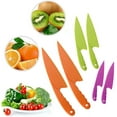 thumbnail image 1 of Tutuviw - Juego de 6 cuchillos para niños pequeños, seguros para niños, para cocinar de verdad, para niños de 2 años en adelante, sin BPA y con bordes dentados seguros (3 colores), 1 of 7