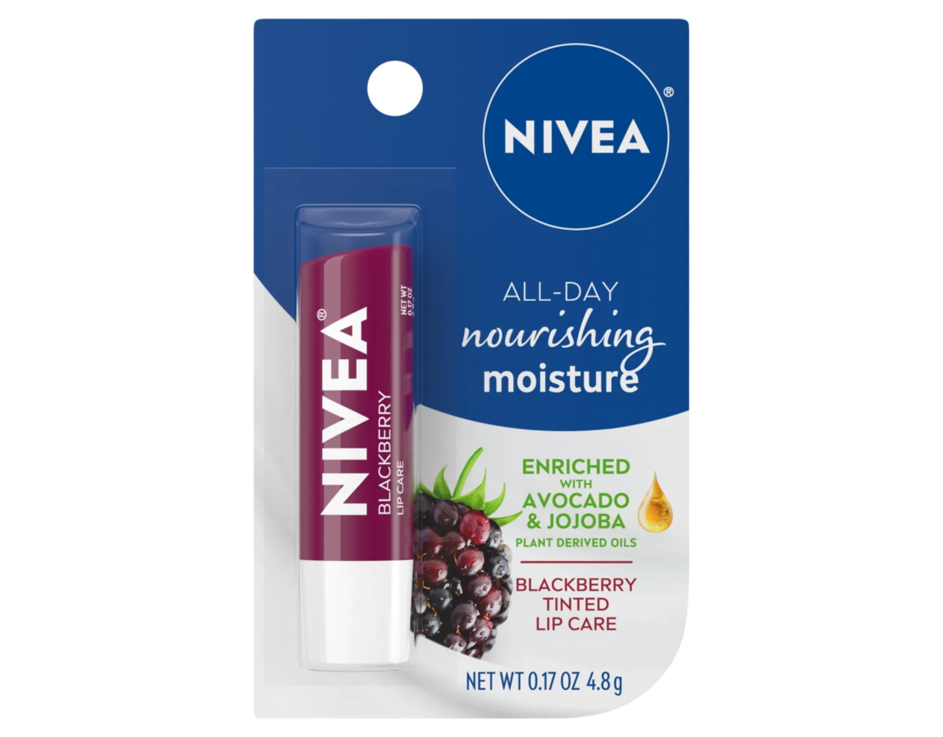 Nivea Tinted Lip Care Blackberry 2 Pack 0.17 oz 4.8 g Each Pack of 2