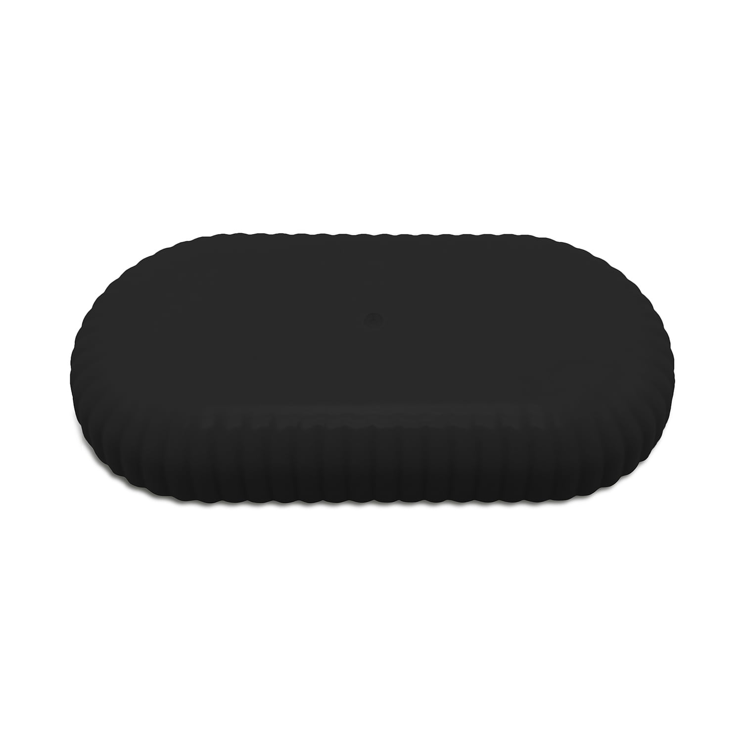 (3 pack) Mainstays Rubberized Plastic Ribbed Accessory Tray, Black