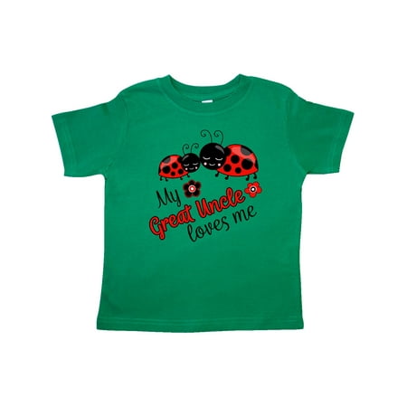 

Inktastic My Great Uncle Loves Me with Cute Ladybugs Gift Toddler Boy or Toddler Girl T-Shirt