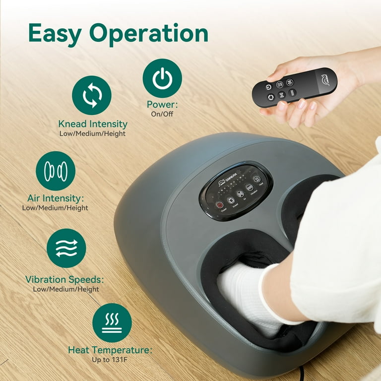 Snailax Shiatsu Foot Massager with Heat, Foot Massage