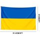 thumbnail image 2 of Bandera de Ucrania Decoración interior al aire libre Banderas nacionales de Ucrania Poliéster con ojales de latón Bandera de Ucrania / 1PCS / Afortunado Sencillez, 2 of 3