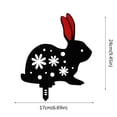 thumbnail image 2 of Garden Decoration Garden Rabbit Ground Insert Easter Rabbit Card Hollow Rabbit, 2 of 3