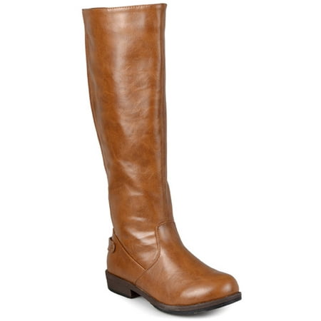 Women's Wide-Calf Knee-High Stretch Riding Boot (Best Way To Stretch Leather Boots Calf)