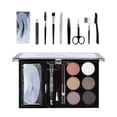 thumbnail image 1 of 6 Colours Eyebrow Contour Powder Kit with Eyebrow Brush Eyebrow Stencil Professional Eyebrow Powder Make Up Set, 1 of 9
