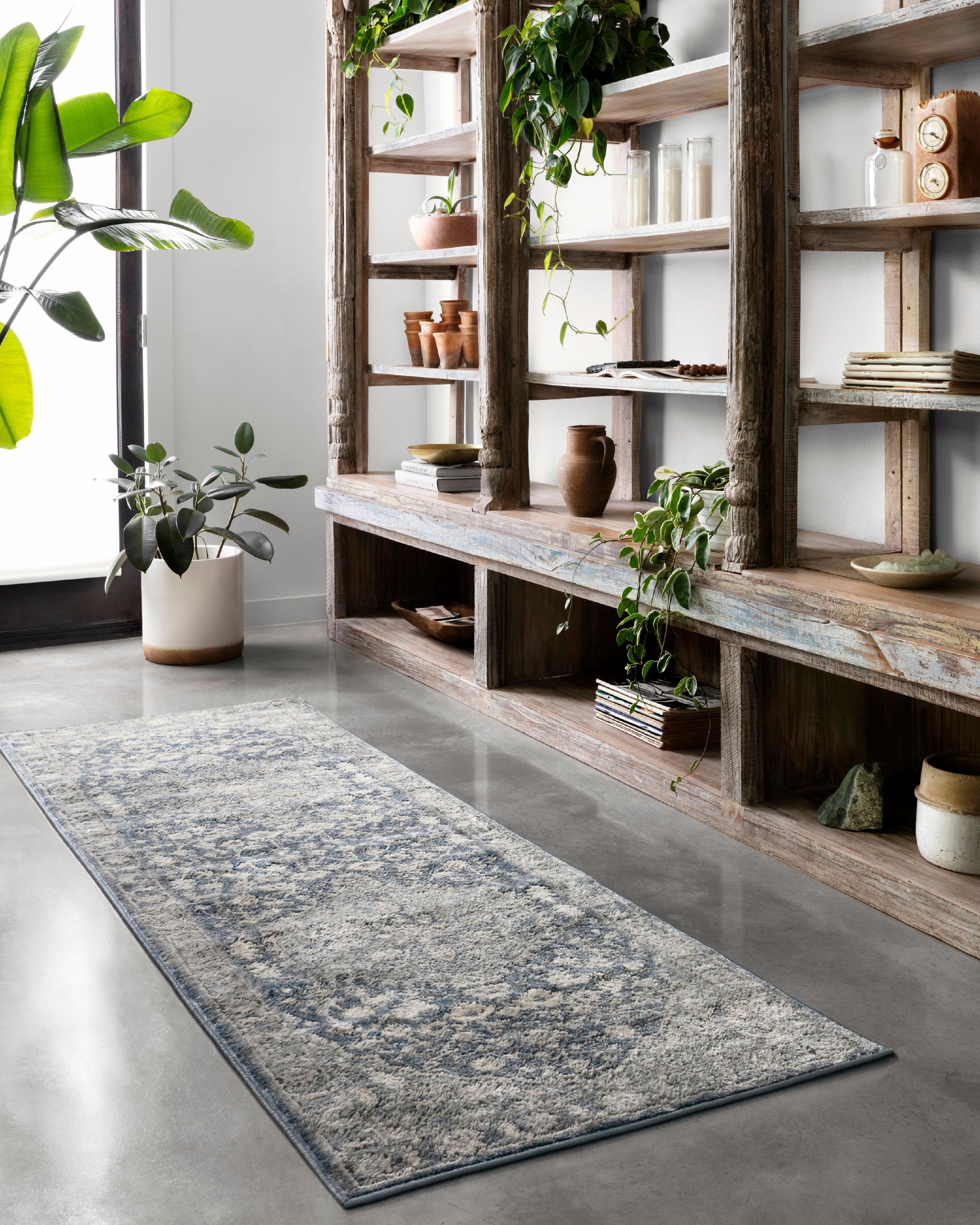 Loloi Teagan Denim / Mist 6'-7" x 9'-2" Area Rug