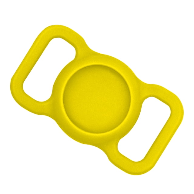 Greeniant Funda protectora de silicona para mascotas, buscador de GPS, y gato, lazo para Airtags para Locator Tracker, Suministros para perros amarillo Greeniant PT000451-08B