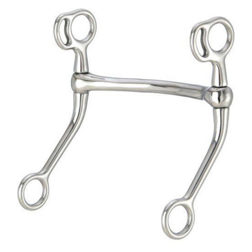 5 In Tough 1 Silver Star Stainless Steel Mullen Mouth Reining Horse Bit