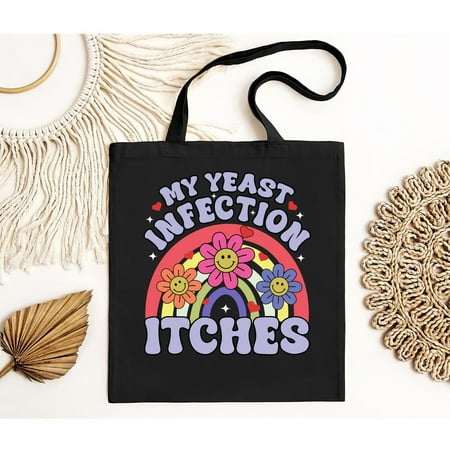 vintage NEW Funny My Yeast Infection Itches Tote Bag Retro Vintage-TH19893