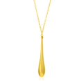 thumbnail image 1 of 14k Yellow Gold Teardrop Shape Long Pendant 18 inches, 1 of 2