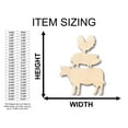 thumbnail image 2 of Unfinished Wood Farm Animals Shape - Craft - up to 46" DIY 30" / 3/4", 2 of 3