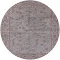 thumbnail image 1 of Ahgly Company Machine Washable Indoor Round Industrial Modern Mauve Taupe Purple Area Rugs, 8' Round, 1 of 7