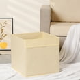 thumbnail image 5 of Unique Bargains Fabric Storage Cube Storage Bin Storage Basket Apricot 15*13*13in, 5 of 6