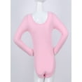 thumbnail image 4 of TiaoBug Girls Long Sleeve Ballet Dance Leotard One Piece Gymnastics Jumpsuit Unitard 3-12 A Pink 6, 4 of 5