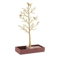 thumbnail image 2 of 1 pieza de metal creativo pájaro árbol joyería soporte de exhibición organizador de almacenamiento collar pendientes soporte árbol, 2 of 9