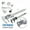 Plastic silver 100mm, variant on Digital Vernier Caliper 100mm 150mm LCD Electronic Carbon Fiber Altimeter Micrometer Measuring Tool Woodworking Tools ,Easy to Operate