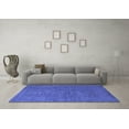 thumbnail image 3 of Ahgly Company Machine Washable Indoor Rectangle Oriental Blue Industrial Area Rugs, 3' x 5', 3 of 4