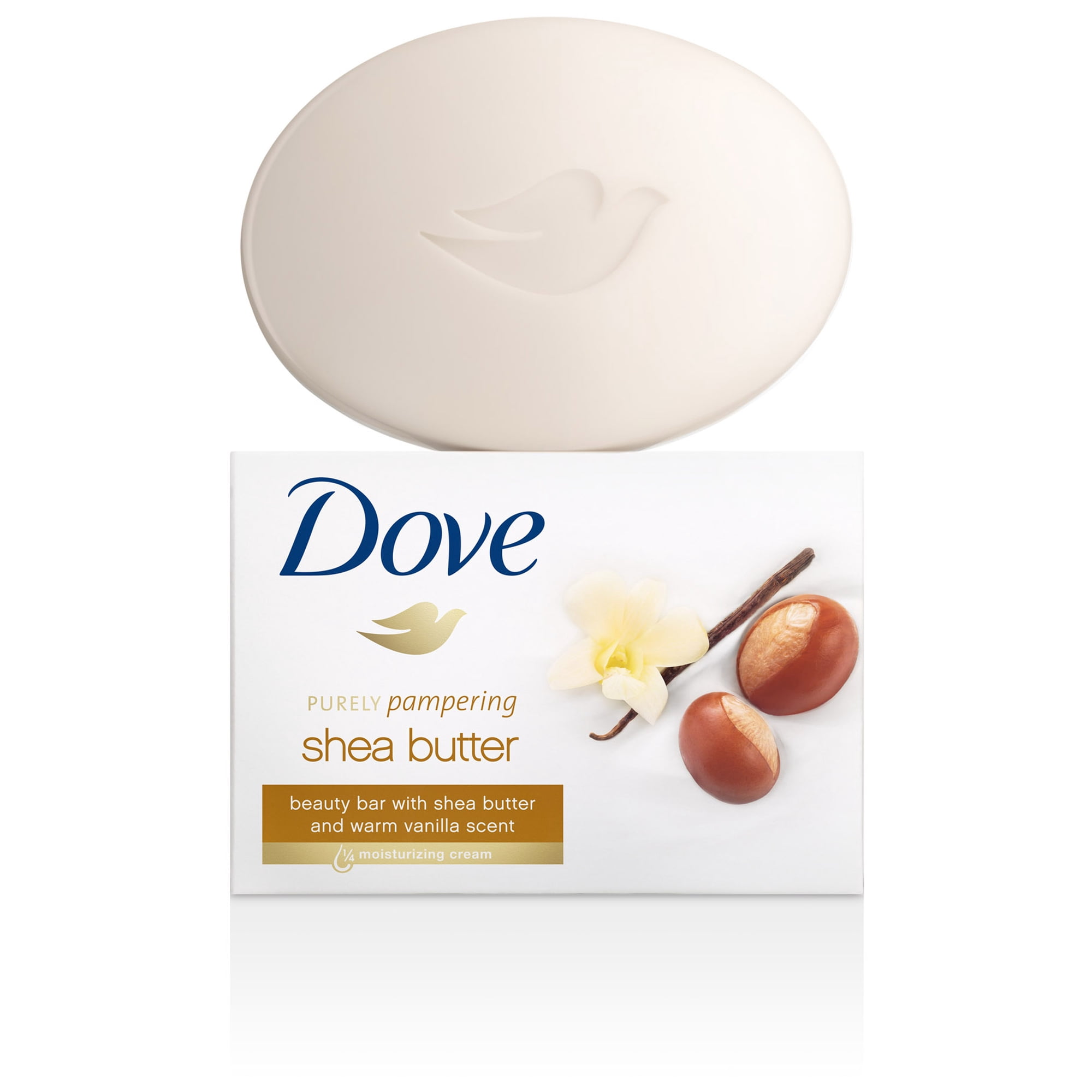Dove Purely Pampering Beauty Bar Shea Butter 3.17 oz, 6 bar