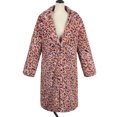 thumbnail image 3 of Levmjia Womens Winter Coat Trendy Fleece Jacket Ladies Warm Long Coat Jacket Winter Leopard Print V-neck Thick Outerwear, 3 of 7