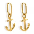 thumbnail image 3 of HOOUN 18K Gold Plated Earrings anchor earrings tassel dangle drop jewelry Gift, 3 of 8