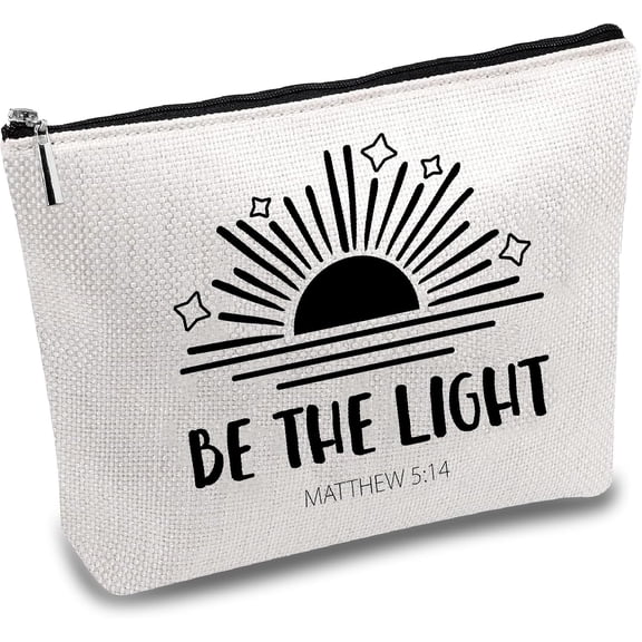 Sun Makeup Bags Canvas Cosmetic Bag Multi Purpose Case with Zipper Pouches Toiletry Travel Storage Bag Purse Portable Makeup Storage Organizer