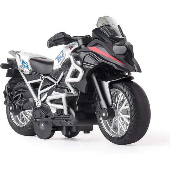 BTEPSGA Diecast Motorcycle Toy - Pull Back Toy Cars with Sound and Light Toy,Motorcycle Toys