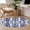 Blue, variant on Blue Spring Floral Round Area Rug 4 FT, Non Slip Indoor Outdoor Rug, Summer Botanical Farmhouse Washable Soft Circular Carpet Non-Shedding Floor Mat for Coffee Table Nursery Foyer Balcony
