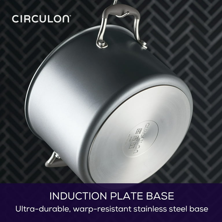 Circulon A1 Series with Scratchdefense Technology Nonstick Induction  Stockpot with Lid, 8 Quart