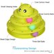 thumbnail image 4 of Juguete educativo rompecabezas para gatos Oso de fresa Plataforma giratoria de 3 niveles con seis bolas Verde, 4 of 5